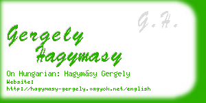 gergely hagymasy business card