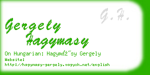 gergely hagymasy business card